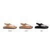 Grape Mother of the Same Style, Minimalist Temperament Flip-flops Retro Toe Flat Bottom Niche Roman Style Sandals Women