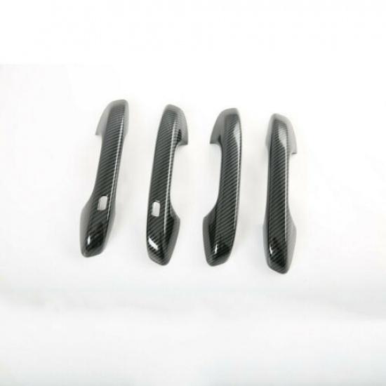 For KIA Sorento 2021-2024 Carbon Fiber 4PCS Exterior Door Handle Cover Trim