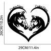 Personalized Horse Couple Metal Wall Art Western Sign Country Home Decor Equestrian Gift