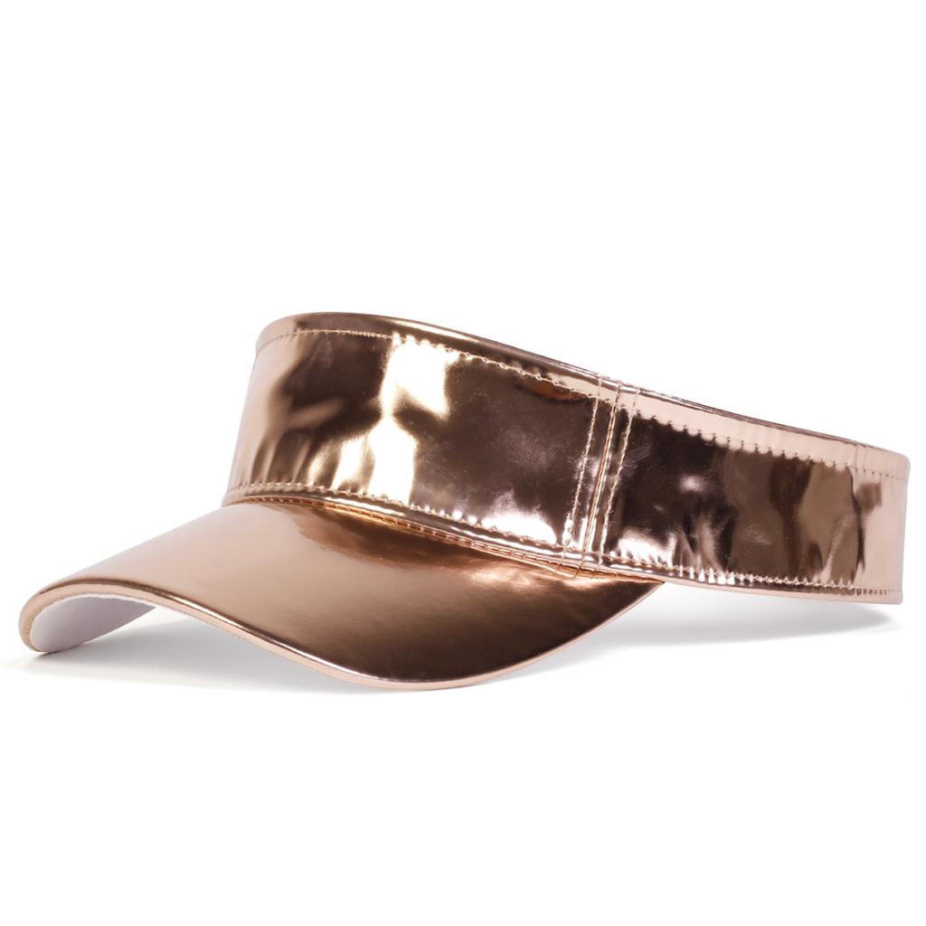 Iridescent Visor Hat – Unisex Open-Crown Sun Cap for Summer! UV Protection, Sporty & Trendy Laser-Finish Outdoor Visor for Men & Women