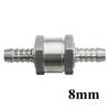 Car Accessories Durable Aluminum Car Fuel One Way Check Valve Barb Fitting Anti Backflow for 4/6/8/10/12/14mm Hose Line Fuel System Fittings7