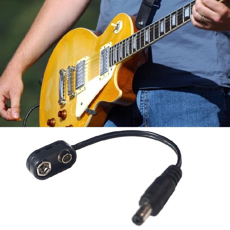 Guitar Effect Pedal Cable Adapter 9V Battery Clip Converter Cable DCJack Plug