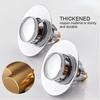 Universal Sink Drain Filter Stainless Steel Bounce Core Push Type Sink Filter Converter Bathroom Sink Drain Pipe Stonego Fittings