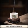 Handcrafted White Porcelain Plum Blossom Incense Holder for Home Decor