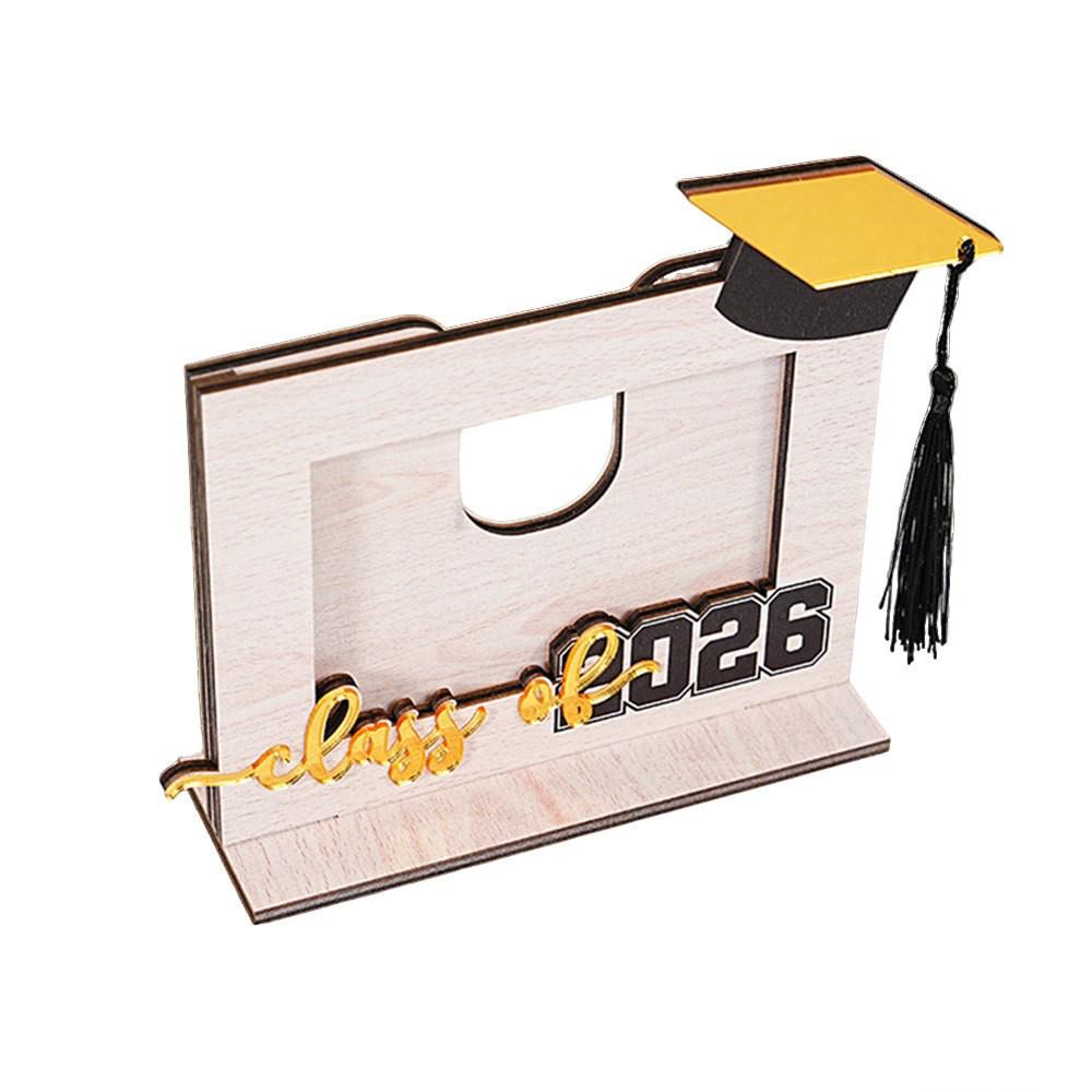 

2026 Graduation Photo Frame Stand Wooden Combination Photo Stand Desktop Ornament