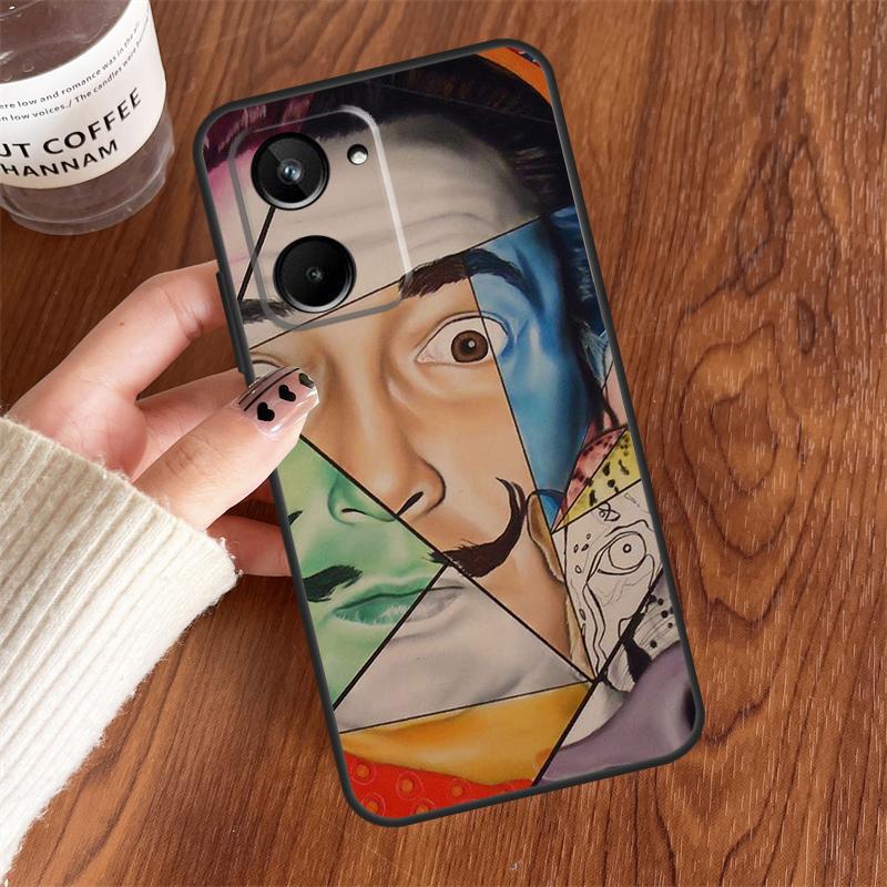 Salvador Dali Art For Realme 10 11 12 13 14 15 Pro Plus C65 C71 C75 C55 C63 C61 C53 C67 C35 GT6 GT7 Pro Case