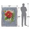 JQ Licensing Love Happiness Joy 2 Silky Flower Supersoft Blanket