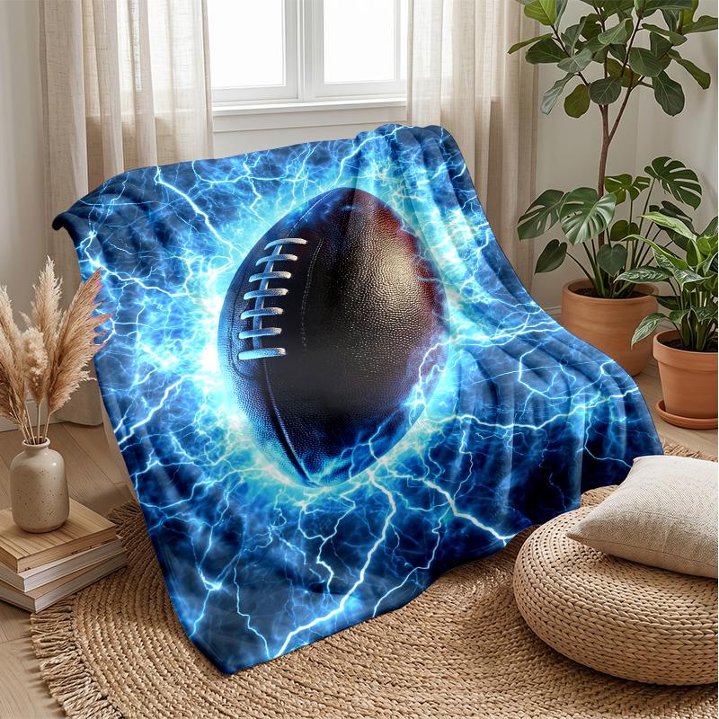 Electric Football Energy 7 Theme blanket Lightweight Warm Flannel Blanket Decorative Throw Blanket for Home Decoration