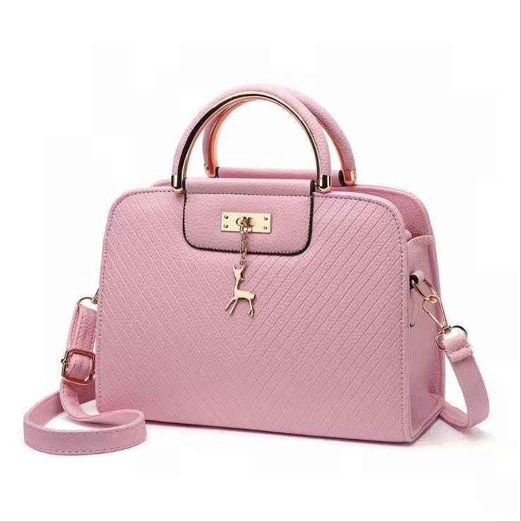 Women's bag, fashionable embossed handbag, simple deer bridal bag, single shoulder crossbody bag, hair replacement