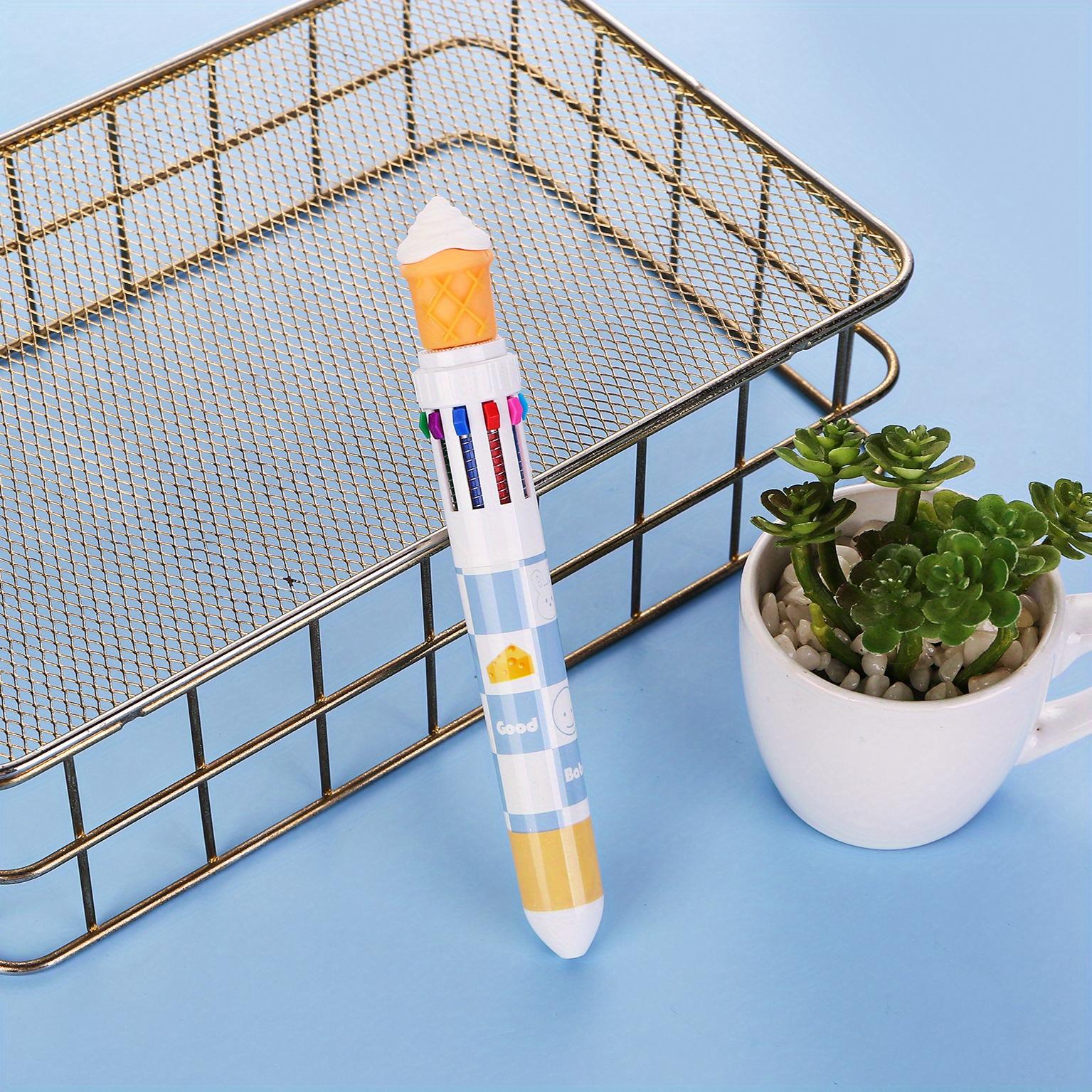 

Возвращение в учебный сезон 5 шт. креативная десятицветная шариковая ручка в форме бургера для быстрого питания, граффити, счет, многоцветная ручка, подарок для студента, приз F