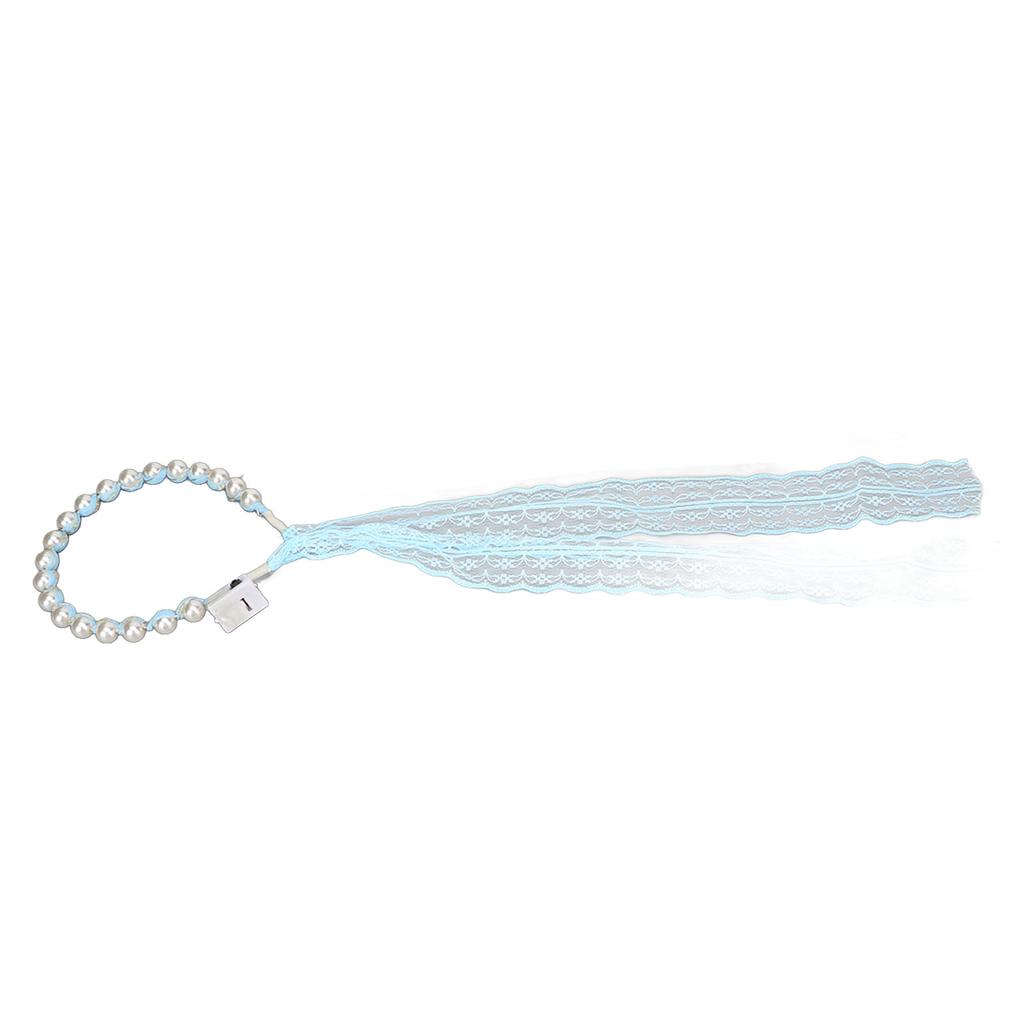 Lace Luminous Hair Band Fashion Sweet Artificial Pearls Light Up Wedding Headdress for Party