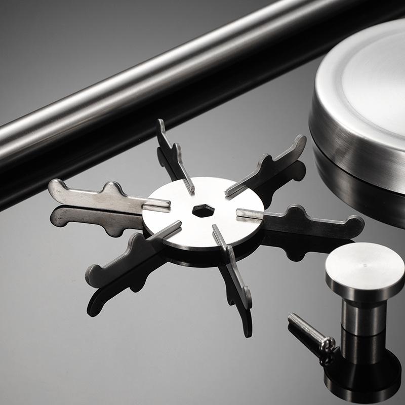 304 stainless steel dragon horn kitchenware rack six hooks household spatula storage hanger rotating heavy gifts