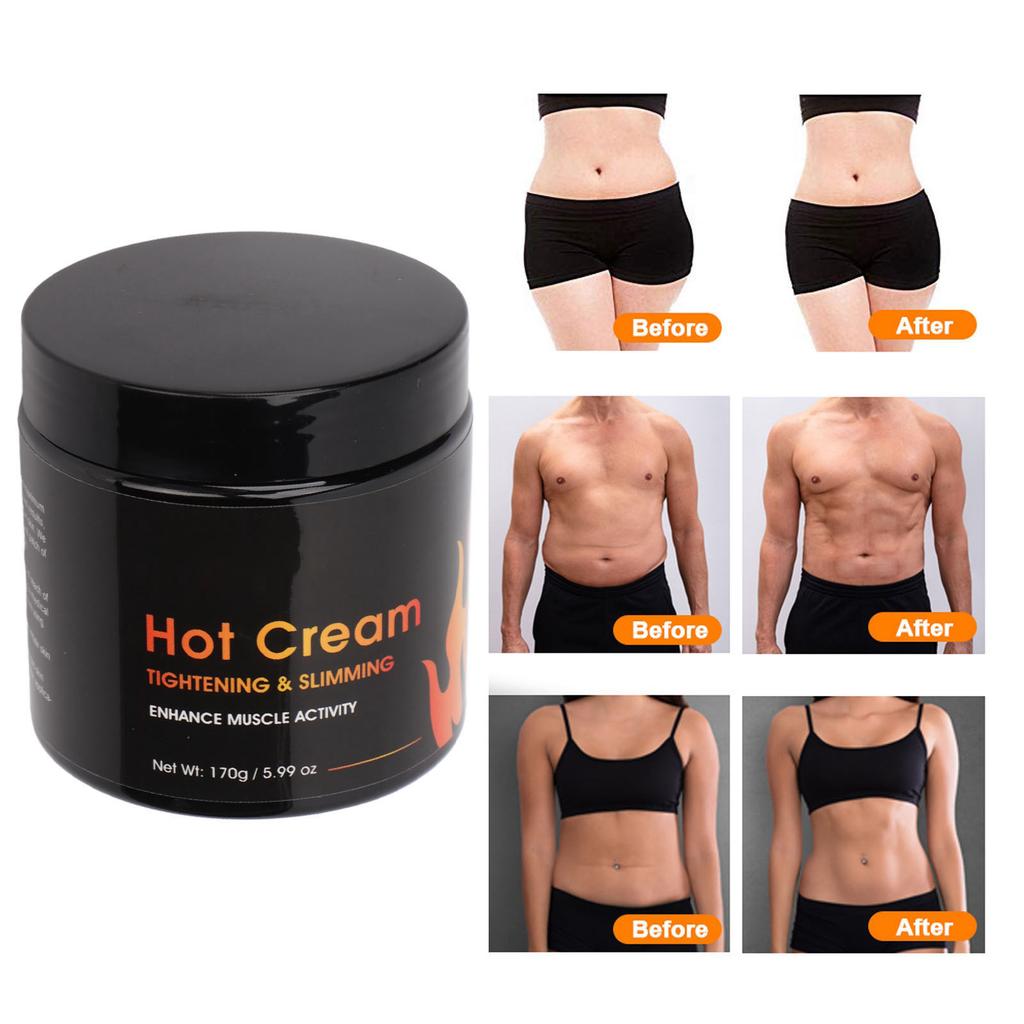 Fettverbrennungscreme Reduziert Cellulite Fördert die Durchblutung Hautstraffung Körper Schlankheitscreme für Bein Taille Arm 170g