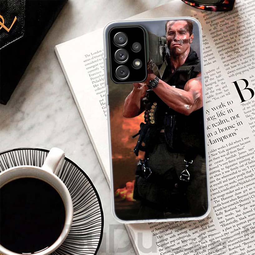 Funda de Teléfono Arnold Schwarzenegger Terminator Para Samsung Galaxy A15 A14 A54 A13 A53 A12 A52S A55 A22 A23 A24 A32 A33 A34 A25 A35