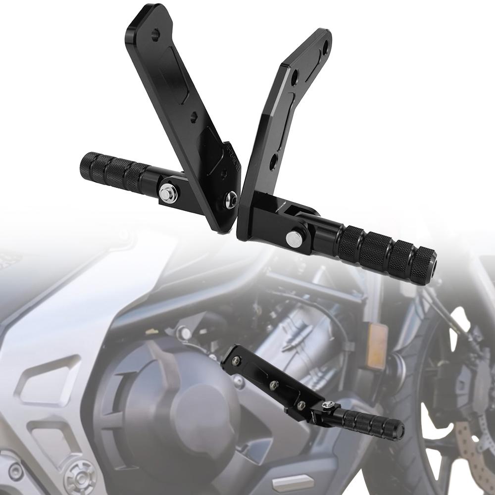 Motorrad Fahrer Fußrasten Fußstütze Kit Passend für NC750X / ABS NC750X DCT / ABS 2021 2022 2023-2026 Klappbare Highway-Fußrastenhalterungen