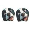 1pair Elastic Fabric Animal Car Pillowcase Universal Fit Flat Print Headrest  Holiday Decor