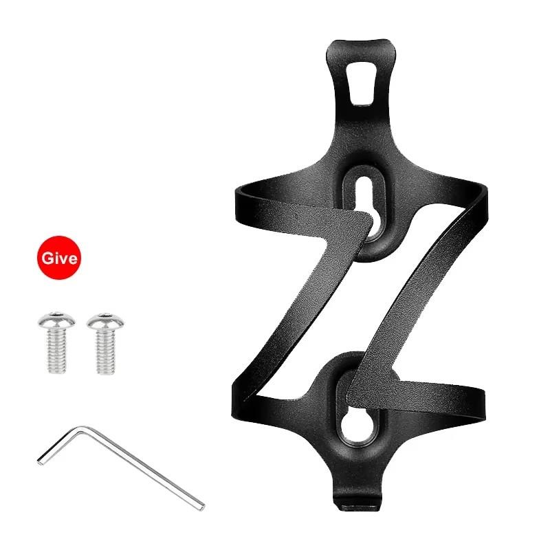 

Alloy Bicycle Bottle Cages MTB Road Bicycle Water Bottle Holder Colorful Lightweight Cycling Bottle Bracket Bicycle Accessory чорний