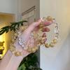 Original Design Gold Rutilated Quartz Wealth Bracelet with White and Yellow Quartz