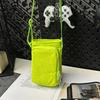 Textured Mobile Phone Bag, Male And Female Students, Kettle Bag, Umbrella Bag, Two-Layer Shoulder Messenger Bag, Going Out For A Walk