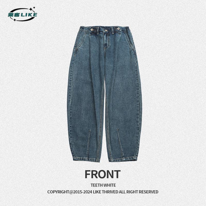 

Осень и зима Новые мужские джинсы свободные модные широкие брюки-бананы мужские универсальные брюки-харен 2XL