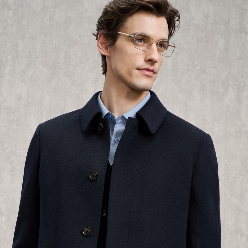 

EMZ Erdos Men s Wool & Cashmere Blend Classic Lapel Coat 3XL