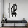 Oversized 3D Metal Cactus Wall Art, Boho Desert Steel Sculpture for Indoor Outdoor Home Decor