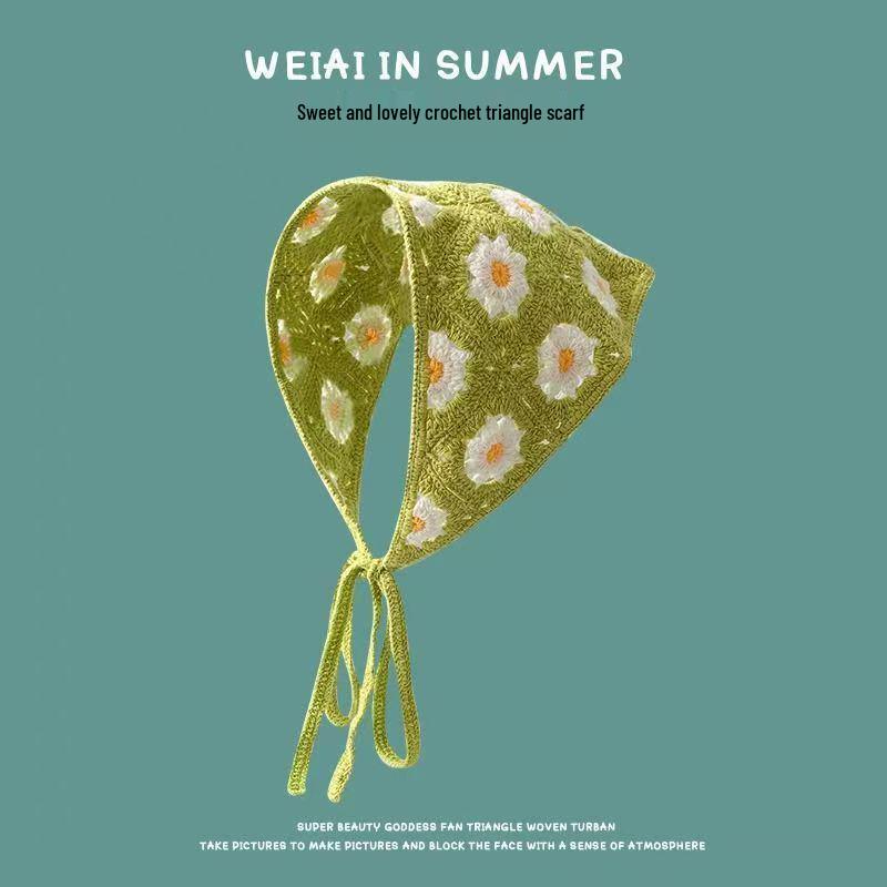 Spring & Autumn Korean-Japanese Sweet Girl Triangle Scarf Headband