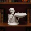 Matte White Skeleton Candy Bowl Bone Shape Spooky Jewelry Dish Skull Tray Decor  Gift Seekers