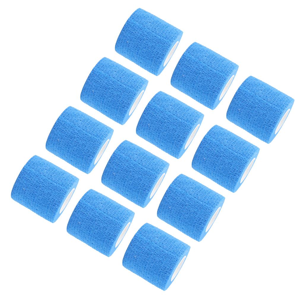 12 Pack 4.5M Animal Elastic Bandage Self Adhesive Cow Hoof Repairing Bandage Non Woven Polyester Waterproof for