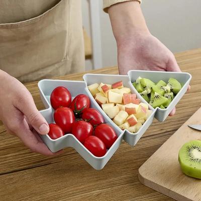 Bol à fruits pour arbre de noël, assiette à collation maison, plat à bonbons en plastique, graines de Melon, boîte à fruits secs, boîte à collation paresseuse