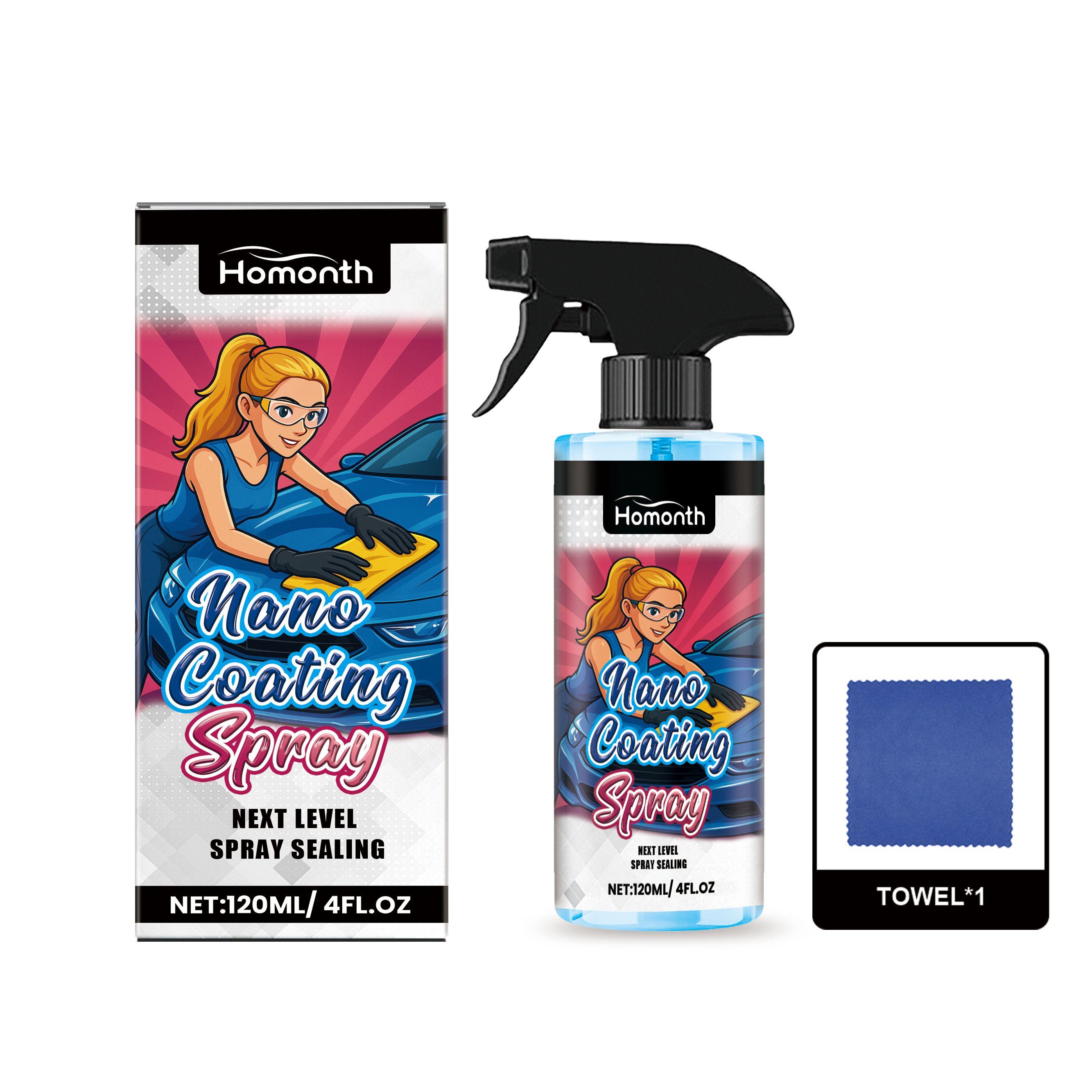 

Homonth Car Nano Coating Spray Set Mirror Shine Paint Coating Shine Car Care Spray