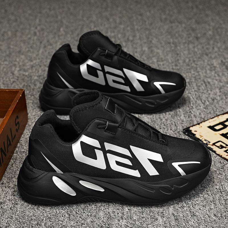 

Большие размеры мужские кроссовки на платформе удобные кроссовки для бега на открытом воздухе спортивная обувь для отдыха 46 чёрный