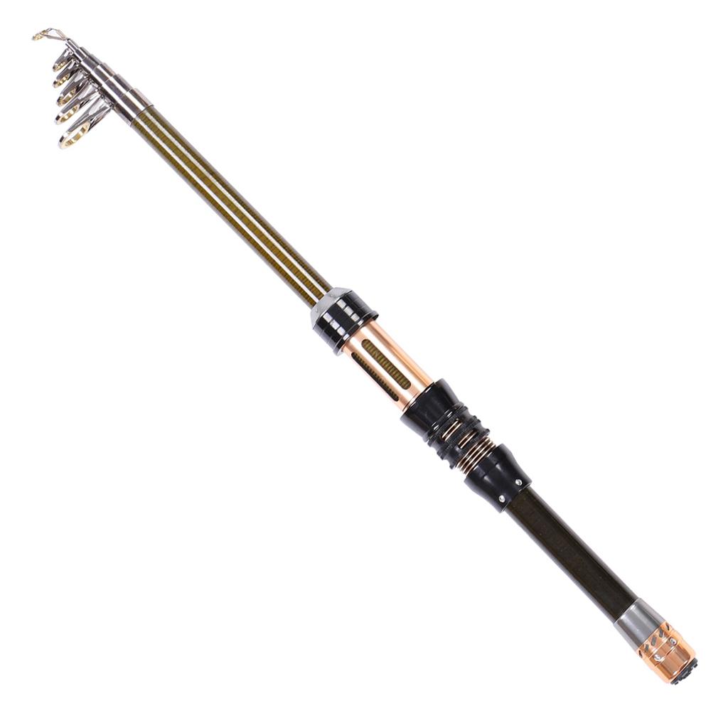 Protable Super Hard Carbon Fishing Rod Ultrashort Section Mini Telescopic Sea Pole 1.3M