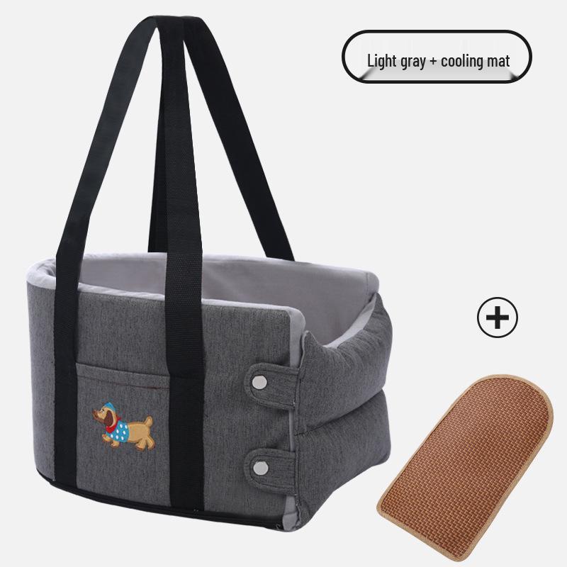 Compact Pet Car Console Bed for Small Dogs and Cats