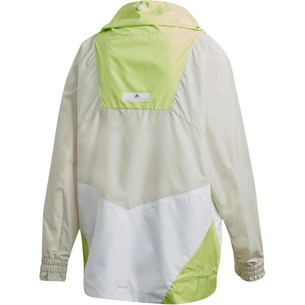 Adidas Stella McCartney Adizero Comfort Breathable Daily Training Casual Sports Jacket Women Brown Yellow Spliced Style FK9677