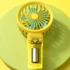New USB Rechargeable Mini Handheld Fan Strong Wind Low Noise Macarons Fan 3 Speed Adjustable Small Electric Fan Summer Season