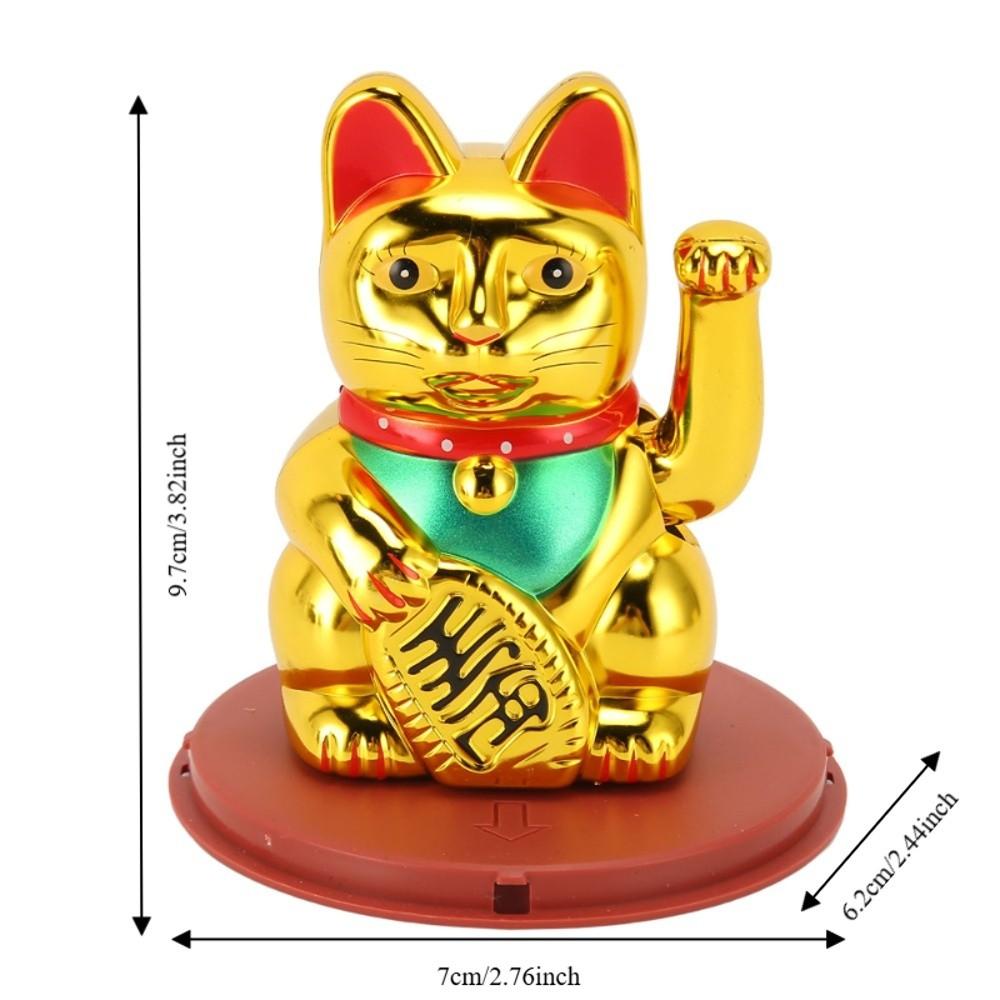Plastic Feng Shui Fortune Cat golden Home Auspicious Decor  Restaurant & Hotel Decor