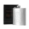 Elegant Portable 7oz Stainless Steel Flask With Embossed Design For Whiskey Lovers