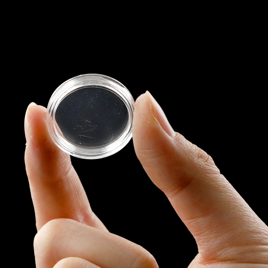 Case Coin Holders Protection Collections Gifts Display 100pcs 21mm Clear