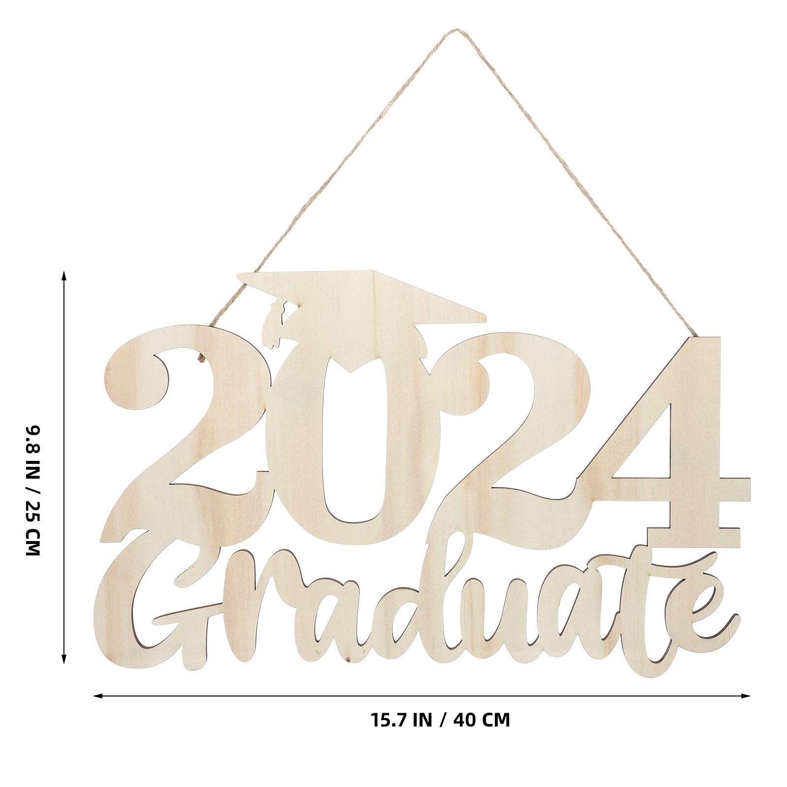 

Graduation Wooden Sign Decoration 2025 Party Photo Booth Prop Grad Decor Home School Classroom Hanging Ornament хакі
