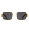 Metal glasses, women's marine pieces, sunglasses, big face, European and American retro large frame square sunglasses, men's spot.