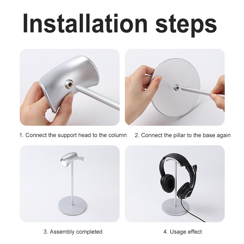 Head-Mounted Headphone Stand Non-Slip Over Ear Headset Stand Detachable for AirPods Max/Beats for Bose/Sennheiser/Sony