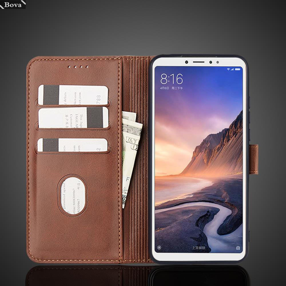 Husă de telefon din piele ultra subțire, cu portofel și suport pentru carduri Xiaomi Max și Max2 de 6,44"