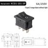 Lang KCD1-101 201 Rocker Switch: 2/3 Pins, 2 Positions, Illuminated Button