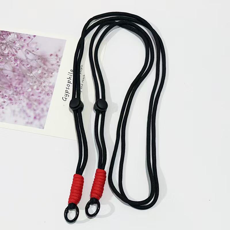 Adjustable Braided Mobile Phone Lanyard with Detachable Crossbody Strap and Shoulder Chain