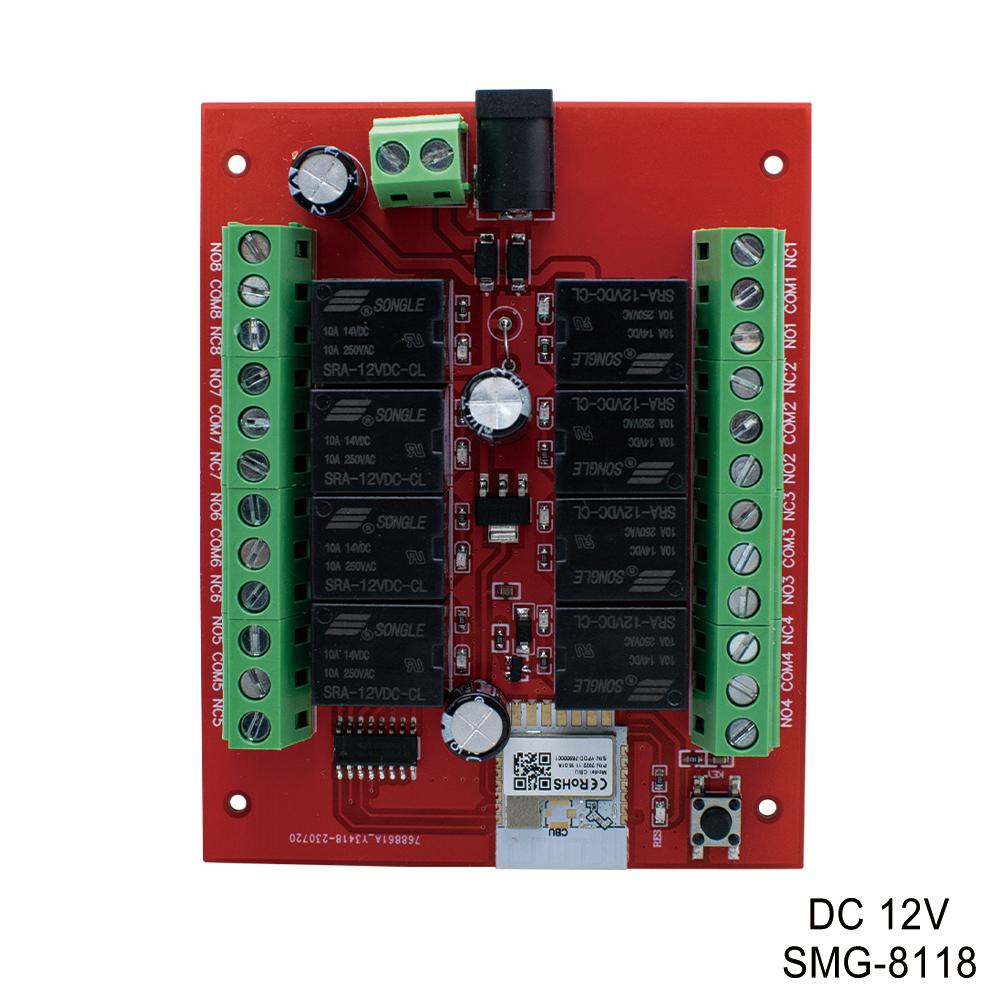 8 Channels Wifi Relay Controller Wireless Switch Module APP Remote Control DIY Smart Home Automation Works with tuya DC 12V 8CH