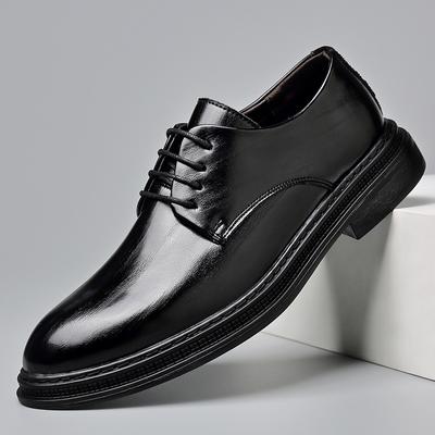 Men's Shoes 2026 Men's Leather Shoes Men's Business Dress Casual Leather Shoes British Groom Wedding
