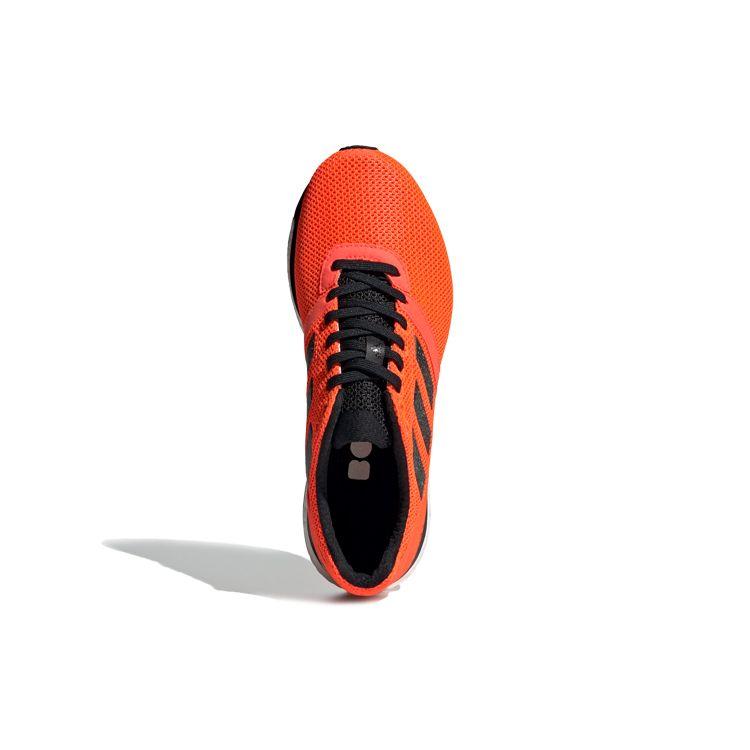 Adidas Adizero Series Lace-Up Flat Round Toe Mesh Non-Slip Shock Absorbing Low-Top Running Shoes Women sneaker Black Orange EF1459