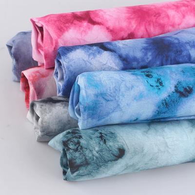 Elastic Tie Dye Printed Cotton Fabric for  Sewing T-shirts, Clothing ,Dress, Background Decoration Fabrics 160x50cm/160x200cm
