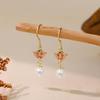 Butterfly Stud Earrings: 925 Sterling Silver, Chinese Palace Style, Qipao Inspired, Light Luxury Ear Hooks for Women